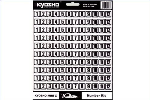 Startnummern 10x12, weisse Folie Startnummern 10x12, weisse Folie von Kyosho