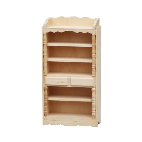 Kytxqikd Klassisches Miniatur-Bücherregal Aus, Unbehandeltes Kytxqikd Klassisches Miniatur-Bücherregal Aus, Unbehandeltes von Kytxqikd