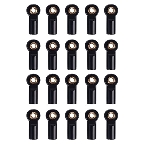 Kznifmk 20 Stück Metall M3 Lenkstange Lenkstange für 1/10 RC Auto Chenille AXIAL SCX10 D90 D110 CC01, Schwarz Kznifmk 20 Stück Metall M3 Lenkstange Lenkstange für 1/10 RC Auto Chenille AXIAL SCX10 D90 D110 CC01, Schwarz von Kznifmk