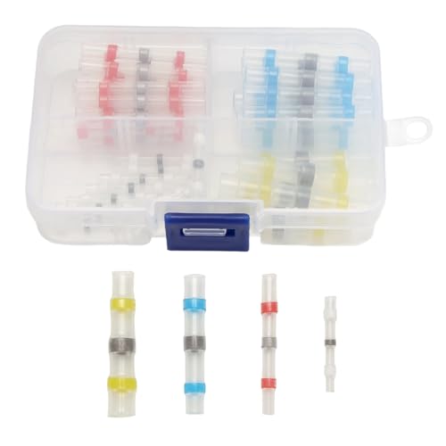 Kznifmk 50 Stück -Stecker, wasserdicht, zum Löten, einziehbare Endverbinder, Kabelschuhe, elektrisch, isolierte Klemme für Auto Kznifmk 50 Stück -Stecker, wasserdicht, zum Löten, einziehbare Endverbinder, Kabelschuhe, elektrisch, isolierte Klemme für Auto von Kznifmk