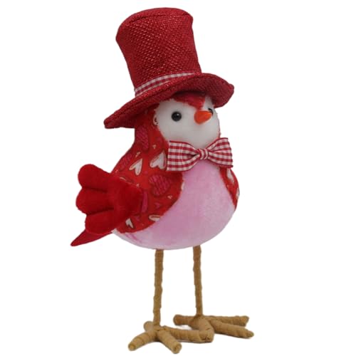 Kznifmk -Dekoration zum Valentinstag, Plüschtier, Vogelpaar-Statue, Geeignet Als Tischdekoration für Zuhause, Hochzeit, Zylinder Kznifmk -Dekoration zum Valentinstag, Plüschtier, Vogelpaar-Statue, Geeignet Als Tischdekoration für Zuhause, Hochzeit, Zylinder von Kznifmk