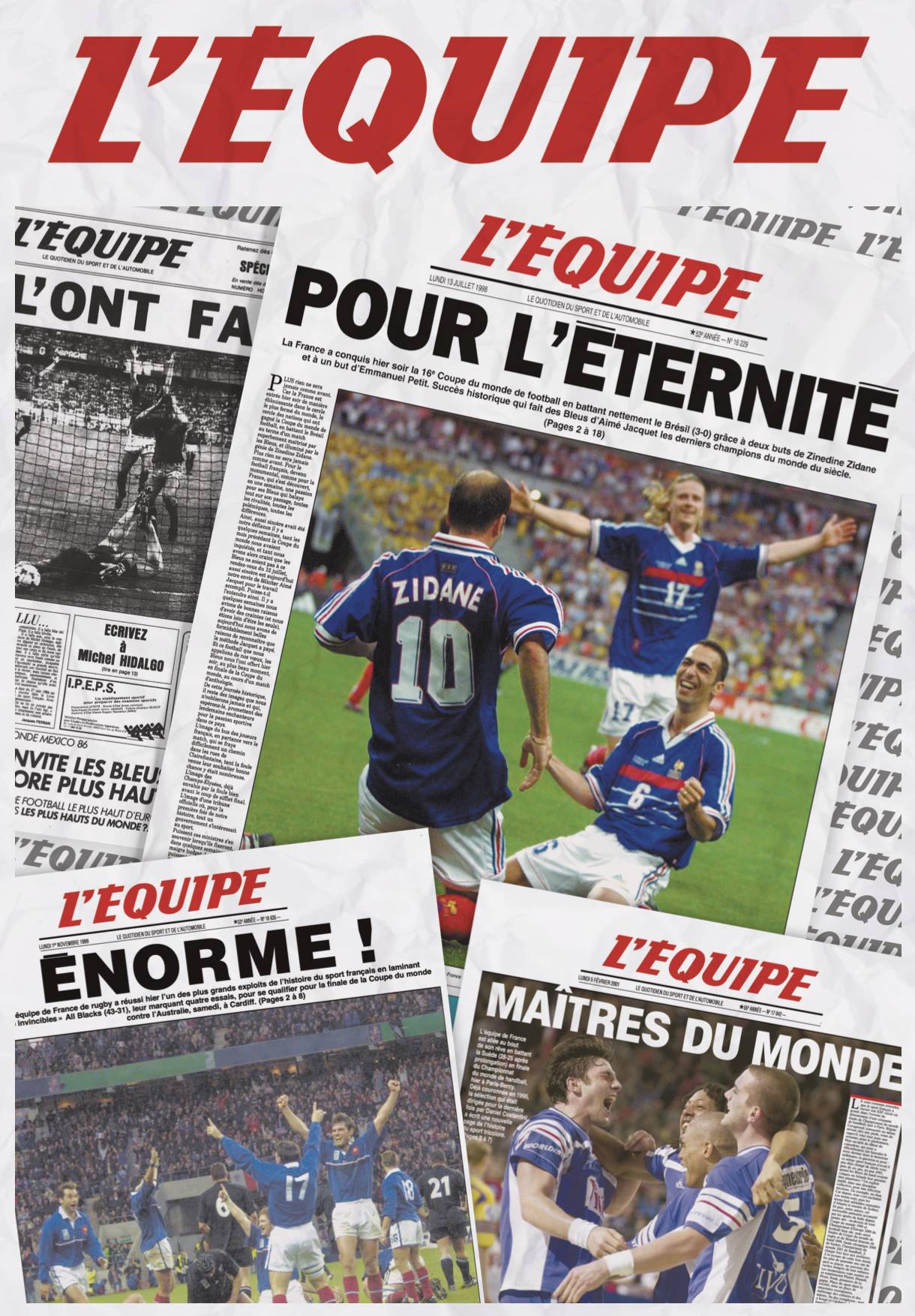 L Équipe Die Heldentaten der französischen Mannschaften - Fußball, Handball, Rugby 1000 Teile Puzzle LEQUIPE-PUZZEQ001 L Équipe Die Heldentaten der französischen Mannschaften - Fußball, Handball, Rugby 1000 Teile Puzzle LEQUIPE-PUZZEQ001 von L Équipe