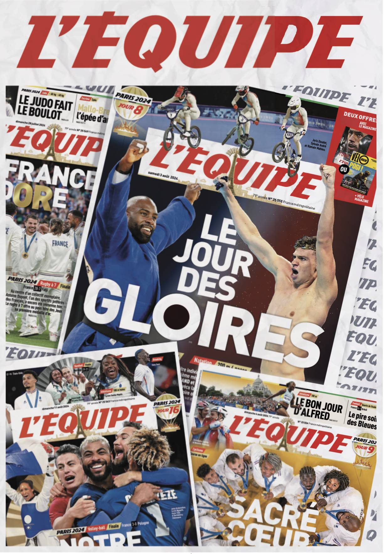 L Équipe Französische Medaillen bei den Olympischen Spielen 2024 in Paris 1000 Teile Puzzle LEQUIPE-PUZZEQ007 L Équipe Französische Medaillen bei den Olympischen Spielen 2024 in Paris 1000 Teile Puzzle LEQUIPE-PUZZEQ007 von L Équipe