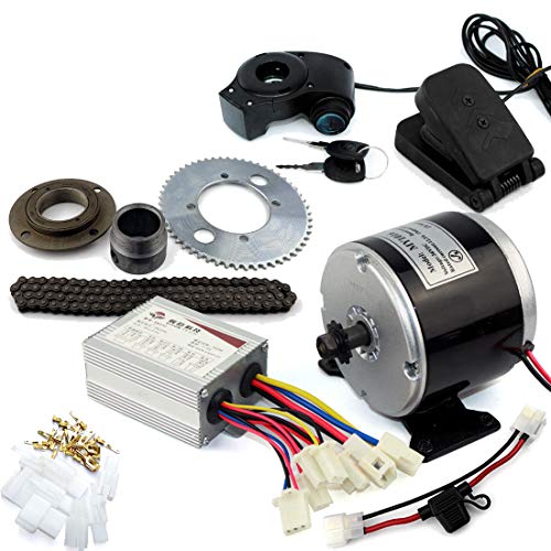 24V36V 350W Cart Engine Kit Motocross Bike Replacement Kit Gokart Minibike 25H Chain Drive Engine Kit (24V Pedal kit) von L-faster