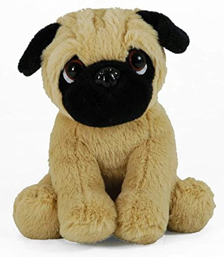 Plüschtier Mops LB Plüschtier Hund Mops, supersüßes Kuscheltier, Stofftier sitzend ca. 18 cm von Plüschtier Mops LB