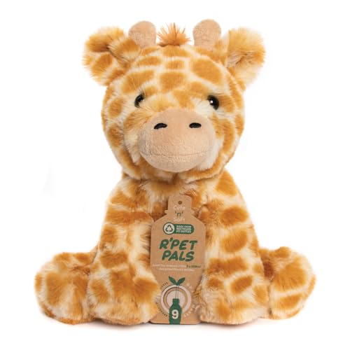 L & P Home & Gifts Lesser & Pavey Rpet Pals Gina sitzender Giraffen-Teddy für Kinder, aus recycelten Flaschen, Stofftiere, ideal als Geburtstags- oder Baby-Geschenk von L & P Home & Gifts