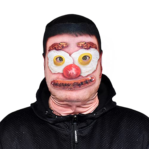 gruselig Halloween Gesichtsmaske Fry geschnürt Gesicht Design Kostüm Horror Lycra von L&S PRINTS FOAM DESIGNS