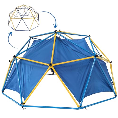 Klettergerüst Dome Climber XL Garten Outdoor Kinder Kletterkuppel Ø 305 cm Metall mit Kuppel-Zelt von L.A. Sports