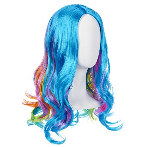 Rainbow High Perücke 45.72cm - Weiches, extra langes Haar für Rollenspiele - Glam Dress-Up Accessoire für Mädchen - Regenbogen von Rainbow High