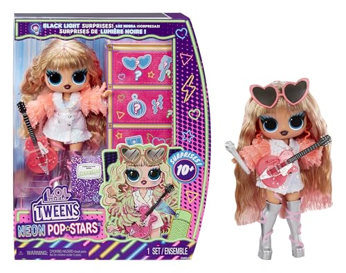 L.O.L. Surprise! Tweens Neon Pop Stars - Thea Stars - 1 Fashion Doll, mit Backlight Surprises und 10+ Pop Star Fashions und Accessoires Samt ihrer Hot Pink Guitar, Geschenk für Kinder ab 4 L.O.L. Surprise! Tweens Neon Pop Stars - Thea Stars - 1 Fashion Doll, mit Backlight Surprises und 10+ Pop Star Fashions und Accessoires Samt ihrer Hot Pink Guitar, Geschenk für Kinder ab 4 von L.O.L. Surprise!