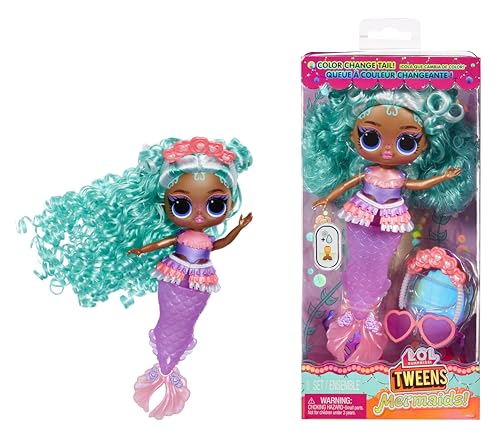 L.O.L. Surprise! Tweens - Mermaid Serena Finn - Modepuppe mit Farbwechselndem Schwanz, Beweglicher Flosse und Schönen Accessoires - Spielzeug für Kinder und Sammler ab 4 Jahren L.O.L. Surprise! Tweens - Mermaid Serena Finn - Modepuppe mit Farbwechselndem Schwanz, Beweglicher Flosse und Schönen Accessoires - Spielzeug für Kinder und Sammler ab 4 Jahren von L.O.L. Surprise!