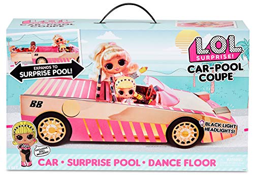 L.O.L. Surprise! 565222E7C Car-Pool-Coupé mit Exklusiver Puppe, Überraschungs-Pool, Tanzfläche & Mehr von L.O.L. Surprise!