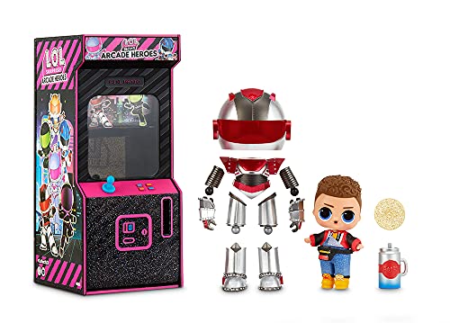 L.O.L. Surprise! 569374 LOL Surprise Boys Arcade Heroes Actionfigur Puppe mit 15 Überraschungen inklusive Held Doll, Mehrfarbig, one Size von L.O.L. Surprise!