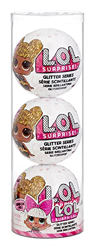 L.O.L. Surprise! Exclusive Glitzerpuppen 3er-Pack Sortiment Stil 4 - Mit 20+ Überraschungen inklusive Mode, Accessoires & mehr - Serie 1 Neuauflage - Sammelpuppen für Mädchen ab 4 Jahren von L.O.L. Surprise!