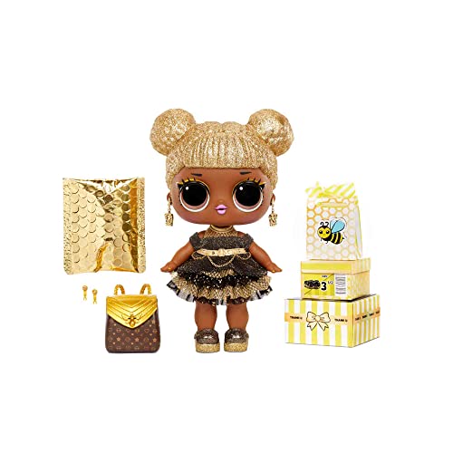 L.O.L. Surprise! 578192EUC Big Baby Queen BEE-28cm große Babypuppe zum Sammeln-Mode, Schuhe, Accessoires & mehr-2-in-1 Verpackungsspielset-Ohrringe zum Tragen und Teilen-Für Kinder ab 4 Jahren L.O.L. Surprise! 578192EUC Big Baby Queen BEE-28cm große Babypuppe zum Sammeln-Mode, Schuhe, Accessoires & mehr-2-in-1 Verpackungsspielset-Ohrringe zum Tragen und Teilen-Für Kinder ab 4 Jahren von L.O.L. Surprise!