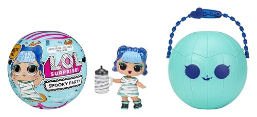 L.O.L. Surprise! Spooky Party - Glitter Ghost - Puppe in Limitierter Auflage mit 7 Überraschungen - Kürbiskugel-Verpackung für eine Süßes-oder-Saures-Tour - für Sammler und Kinder ab 4 Jahren von L.O.L. Surprise!