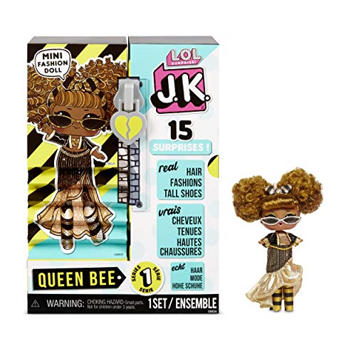 LOL Surprise JK Mini-Modepuppe - 15 Überraschungen, Kleidung & Accessoires - Sammlerstück - Queen Bee von L.O.L. Surprise!