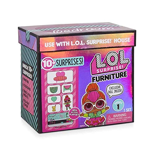 L.O.L. Surprise!, Puppe mit Möbeln – Deko-Set, 1 Puppe 8 cm, Möbel, Zubehör, Wasserfunktion, zufällige Modelle zum Sammeln (Serie 1), Spielzeug für Kinder ab 3 Jahren, LLU90 von L.O.L. Surprise!