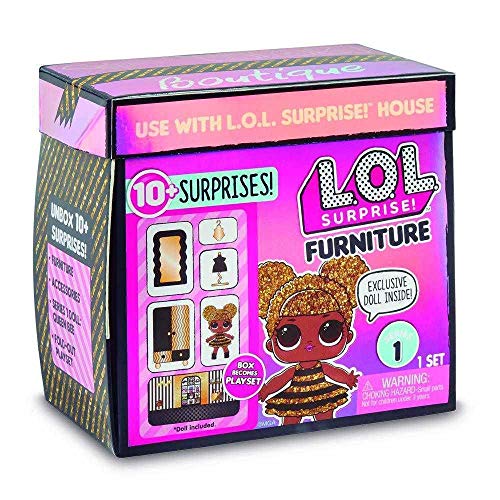 L.O.L. Surprise!, Puppe mit Möbeln – Deko-Set, 1 Puppe 8 cm, Möbel, Zubehör, Wasserfunktion, zufällige Modelle zum Sammeln (Serie 1), Spielzeug für Kinder ab 3 Jahren, LLU90 von L.O.L. Surprise!