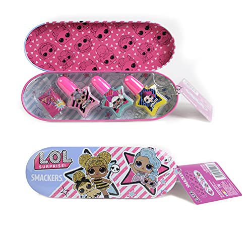 L.O.L. Surprise Nail Beauty Tin - trendige und bunte Metallbox mit Nagellack-Set - Maniküre für Mädchen - Schminke für Mädchen von Markwins