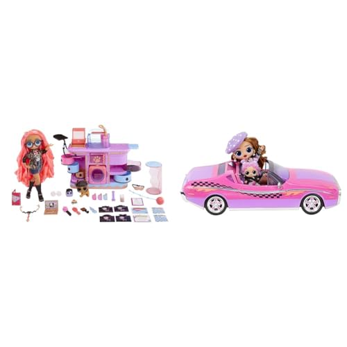 L.O.L. Surprise! O.M.G Rescue Vet Set - 45+ Überraschungen inklusive Farbwechselfunktionen & ity Cruiser - rosa- und lilafarbener Sportwagen von L.O.L. Surprise!