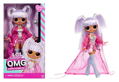 L.O.L. Surprise! OMG Doll – Kitty K – Enthält 1 Modepuppe mit Fabelhafter Mode, 4 zum Sammeln von L.O.L. Surprise!
