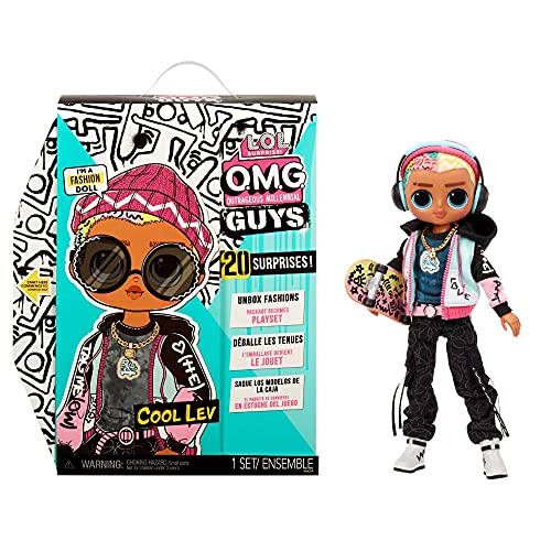 L.O.L. Surprise! OMG Guys COOL LEV Mode-Puppe - 20 Überraschungen mit Designerkleidung und modischen Accessoires - Sammlerpuppe für Jungen und Mädchen ab 4 Jahren L.O.L. Surprise! OMG Guys COOL LEV Mode-Puppe - 20 Überraschungen mit Designerkleidung und modischen Accessoires - Sammlerpuppe für Jungen und Mädchen ab 4 Jahren von L.O.L. Surprise!