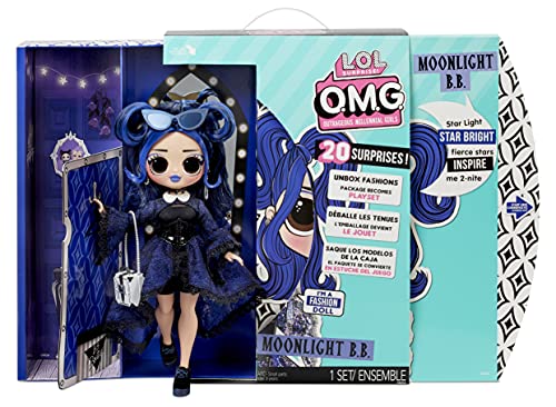 L.O.L. Surprise! OMG Modepuppe MOONLIGHT B.B. - Mit 20 Überraschungen, Designer-Kleidung und modischen Accessoires - Spielset - Serie 4.5 - Puppe zum Sammeln für Jungen und Mädchen ab 4 Jahren L.O.L. Surprise! OMG Modepuppe MOONLIGHT B.B. - Mit 20 Überraschungen, Designer-Kleidung und modischen Accessoires - Spielset - Serie 4.5 - Puppe zum Sammeln für Jungen und Mädchen ab 4 Jahren von L.O.L. Surprise!