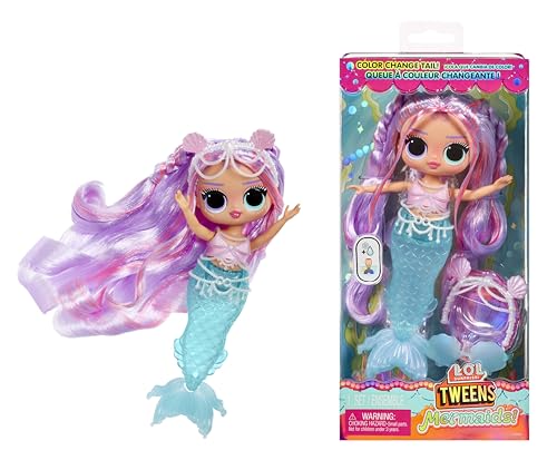 L.O.L. Surprise! Tweens - Mermaid Lana Marine - Modepuppe mit Farbwechselndem Schwanz, Beweglicher Flosse und Schönen Accessoires - Spielzeug für Kinder und Sammler ab 4 Jahren L.O.L. Surprise! Tweens - Mermaid Lana Marine - Modepuppe mit Farbwechselndem Schwanz, Beweglicher Flosse und Schönen Accessoires - Spielzeug für Kinder und Sammler ab 4 Jahren von L.O.L. Surprise!