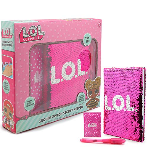 L.O.L. Surprise! - Bewegen Sie die Maus über das Bild, um es zu vergrößern, geheimes Tagebuch für Mädchen, Notizbuch, Rosa 1 LR44 von L.O.L. Surprise!