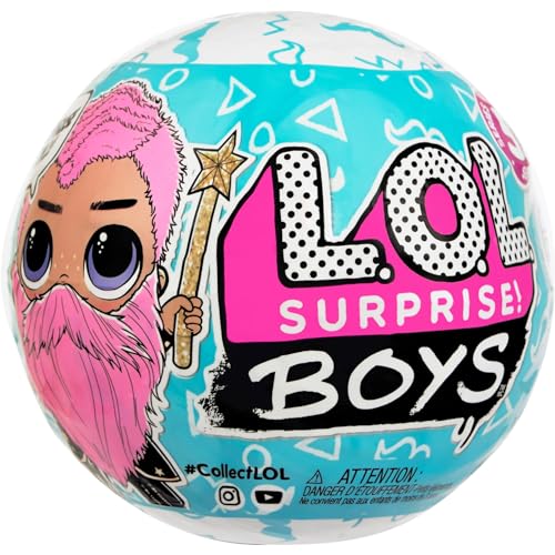 LOL Surprise Boys Puppe - 7 Überraschungen zum Auspacken inklusive Aufklebern, Mode und Accessoires - Farbwechseleffekt, 2-in-1 Spielset - Serie 5 - Sammelpuppe für Jungen und Mädchen ab 3 Jahren von L.O.L. Surprise!