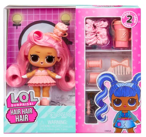 LOL Surprise Hair Dolls Serie 2 — Packung 10 Überraschungen aus, darunter eine Sammlerpuppe mit echtem Haar, Mode und Accessoires — geeignet für Kinder ab 4 Jahren (zufällige Farbe/Modell) von LOL SURPRISE