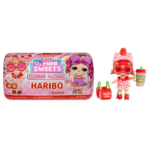 LOL Surprise Loves Mini Sweets Series X Haribo - Automatenverpackung - enthält 7 Überraschungen, Zubehör und eine Puppe mit Süßigkeiten-Thema - Sammlerpuppen für Kinder ab 4 Jahren von L.O.L. Surprise!