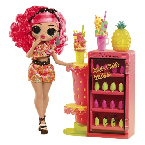 LOL Surprise OMG Sweet Nails - Pinky Pops Fruit Shop - 15 Überraschungen, darunter echter Nagellack, Press-on-Nails, Sticker, Glitter, 1 Modepuppe und mehr - ideal für Kinder ab 4 Jahren von L.O.L. Surprise!