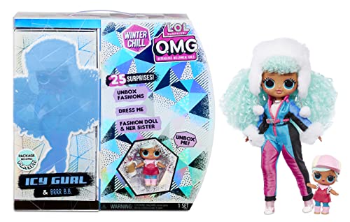 LOL Surprise OMG Winter Chill ICY Gurl Modepuppe & Brrr BB Puppe mit 25 Überraschungen von L.O.L. Surprise!
