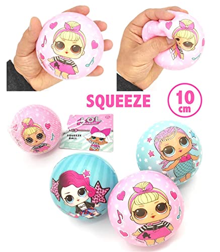 LOL Surprise Squeeze Ball, 10 cm, Erwachsene, Unisex, zufällige Mehrfarbig, Einheitsgröße von L.O.L. Surprise!