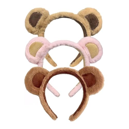L0famy 3 Stück Niedliches Tier Stirnband für Frauen Mädchen Cartoon Bär Ohren Haarband für Halloween Party Kleid Cosplay Tierkostüme L0famy 3 Stück Niedliches Tier Stirnband für Frauen Mädchen Cartoon Bär Ohren Haarband für Halloween Party Kleid Cosplay Tierkostüme von L0famy