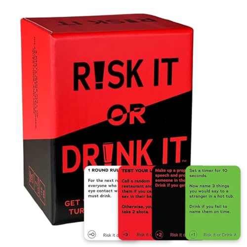 L0famy Risk It Or Drink It, Kartenspiel, Partyspiel, Trinkspiele, Karte für Erwachsene, Risk It Or Drink It, Fun Drinking Game Dares, Decisions, And Drinks Interactive Challenges Great For Parties L0famy Risk It Or Drink It, Kartenspiel, Partyspiel, Trinkspiele, Karte für Erwachsene, Risk It Or Drink It, Fun Drinking Game Dares, Decisions, And Drinks Interactive Challenges Great For Parties von L0famy