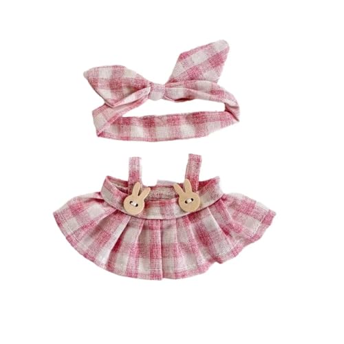 LA BUBU 17cm Puppenkleidung 2-teiliges Set Mit Kopfbedeckung Und Kleid, Stylisches Rosa Design For 6,69 Zoll Puppen LA BUBU 17cm Puppenkleidung 2-teiliges Set Mit Kopfbedeckung Und Kleid, Stylisches Rosa Design For 6,69 Zoll Puppen von LA BUBU