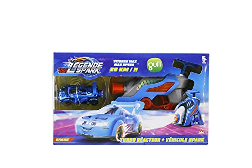 La Spark LÉGENDE - Turbo Reaktor + Spark Fahrzeug - Super Speed Starthilfe 29 km/h - Friktionsspielzeug Auto Räder aus Gummi zum Sammeln - Betrieb ohne Batterien von LA LEGENDE DE SPARK