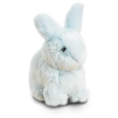LA PELUCHERIE - Plüschtier Hase Leon, sitzend, 15 cm, Himmel – handgefertigte Plüschtiere – französische Marke LA PELUCHERIE - Plüschtier Hase Leon, sitzend, 15 cm, Himmel – handgefertigte Plüschtiere – französische Marke von LA PELUCHERIE