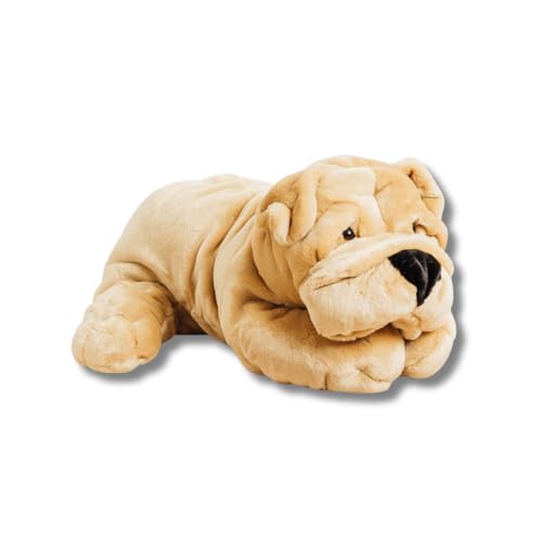La Pelucherie Mein Plüschhund Hector – groß 65 cm Honig – Kuscheltier Hund sehr weich für Babys – realistisches und handgefertigtes Plüschtier französische Marke La Pelucherie Mein Plüschhund Hector – groß 65 cm Honig – Kuscheltier Hund sehr weich für Babys – realistisches und handgefertigtes Plüschtier französische Marke von La Pelucherie