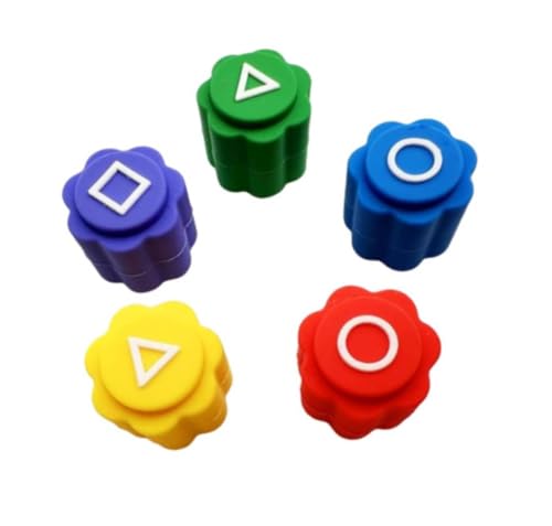 Gonggi Korean Game, Squid 2 Game, Traditionelles Korean Gonggi Spiel, 5 Bunte Würfel von LA PUERTA MÁGICA