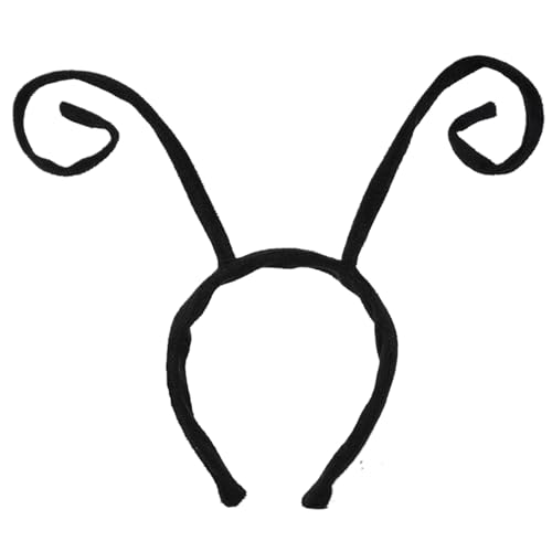 Antennenstirnband, Insektenantennenstirnband, Insektenstil -Antennen -Stirnband mit biegbarem Draht, weiches Stoff Schmetterling Stirnband für Halloween -Cosplay -Kostümzubehör, schwarz, Ladybug -S Antennenstirnband, Insektenantennenstirnband, Insektenstil -Antennen -Stirnband mit biegbarem Draht, weiches Stoff Schmetterling Stirnband für Halloween -Cosplay -Kostümzubehör, schwarz, Ladybug -S von LAANCOO
