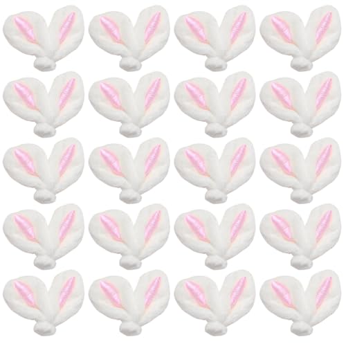 LAANCOO 20pcs Kaninchenohren, 1,57x1.18 Weiche Filzhasenohren, süße Osterhasenohren, DIY -Tiereohr -Stirnbänder, Mini -Hasen -Ohr -Ornament für Bastelhaarklammern, Stirnbänder LAANCOO 20pcs Kaninchenohren, 1,57x1.18 Weiche Filzhasenohren, süße Osterhasenohren, DIY -Tiereohr -Stirnbänder, Mini -Hasen -Ohr -Ornament für Bastelhaarklammern, Stirnbänder von LAANCOO