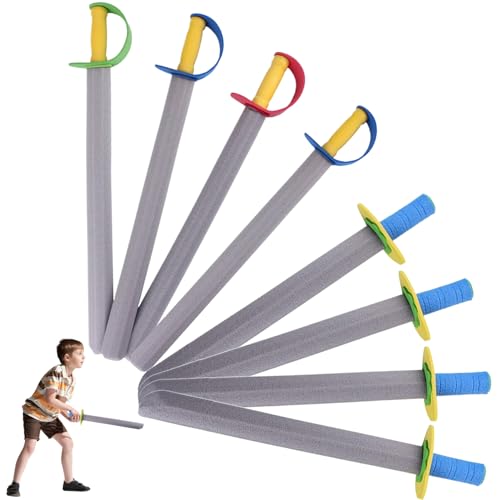 LAANCOO 8pcs Foam Sword & Messer Set, Eva Foam Sword für Kinder, jeweils 4, weiche vor, Spielwaffen für Kinder für Jungen für Jungen zu spielen, um 20,9 x 1,8 in zu kämpfen LAANCOO 8pcs Foam Sword & Messer Set, Eva Foam Sword für Kinder, jeweils 4, weiche vor, Spielwaffen für Kinder für Jungen für Jungen zu spielen, um 20,9 x 1,8 in zu kämpfen von LAANCOO