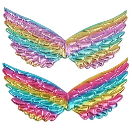 LAANCOO Angel Wing, 2 Stück Engel Flügel, 15,8 x 8 Zoll Amor Flügel mit elastischem Riemen, bunte Flügelkostüm für Prinzessin Fairy Kostüm Geburtstag Weihnachtsfeier, Flügelkostüm LAANCOO Angel Wing, 2 Stück Engel Flügel, 15,8 x 8 Zoll Amor Flügel mit elastischem Riemen, bunte Flügelkostüm für Prinzessin Fairy Kostüm Geburtstag Weihnachtsfeier, Flügelkostüm von LAANCOO
