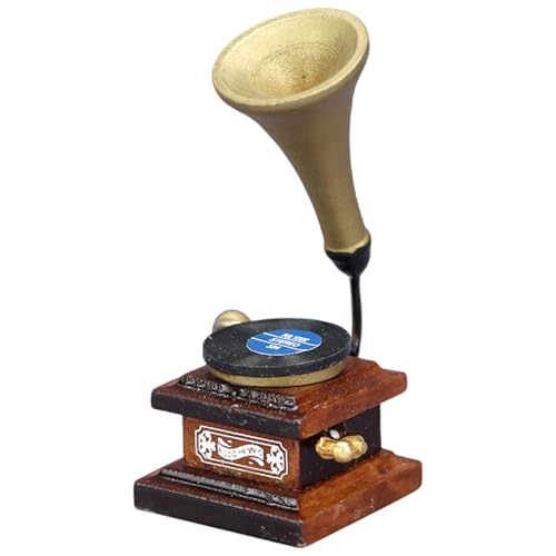 LAANCOO Miniatur -Plattenspieler, 1 12 -Skala -Puppenhauszubehör, Holzpuppenhaus -Phonograph, 2x1 einstellbare Puppenhausminiaturen, Geschenke für Puppenhaus -Enthusiasten LAANCOO Miniatur -Plattenspieler, 1 12 -Skala -Puppenhauszubehör, Holzpuppenhaus -Phonograph, 2x1 einstellbare Puppenhausminiaturen, Geschenke für Puppenhaus -Enthusiasten von LAANCOO