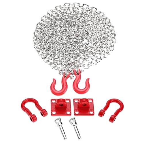 LAANCOO RC -Autozubehör 1/10 Skala Mini -Metall -Schleppketten mit Haken, RC -Schlepptauhaken, 39 -Zoll LAANCOO RC -Autozubehör 1/10 Skala Mini -Metall -Schleppketten mit Haken, RC -Schlepptauhaken, 39 -Zoll von LAANCOO
