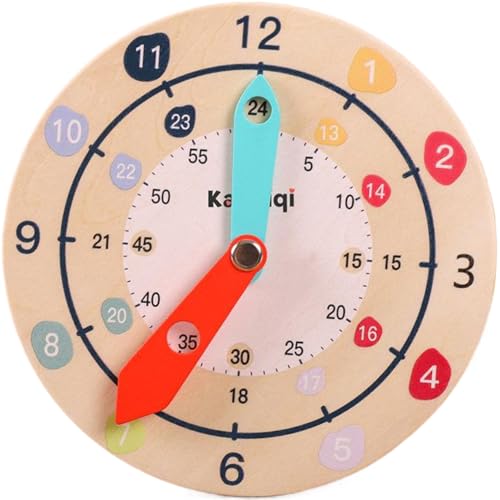 LAANCOO Spielzeuguhr, Unterrichtsuhr, 3 Schichten interessanter Bildungsverbundholz 15x15cm süßes Kind Unterrichtsuhr für Schulklassenzimmer, Uhr Spielzeug LAANCOO Spielzeuguhr, Unterrichtsuhr, 3 Schichten interessanter Bildungsverbundholz 15x15cm süßes Kind Unterrichtsuhr für Schulklassenzimmer, Uhr Spielzeug von LAANCOO